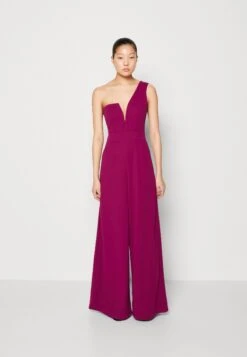 Wal G Fleur One Shoulder- Jumpsuit - Purple