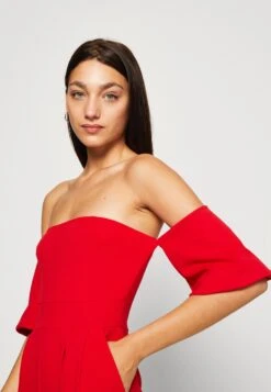 Wal G Luette Off Shoulder - Jumpsuit - Red -Wal G 7ebaa48694f542d1af80457559c1a8be