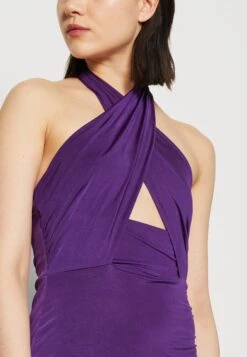 Wal G Party Lady Halter Neck Mini - Jerseyjurk - Purple -Wal G 7f10dcfb674d477da78c928d17ca3c2e