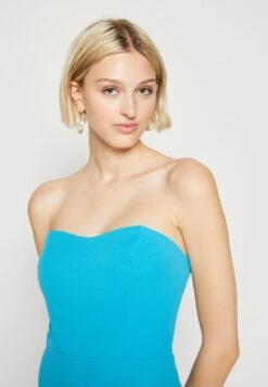 Wal G Chrissy Ruffle Midi - Jerseyjurk - Mediterranean Blue -Wal G 87c862b3a4f24e2093f49c5d89fe4635