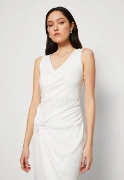 Wal G Ally Knot Midi - Cocktailjurk - White -Wal G 888cc8e8f8c441f086ed6e8fe939a229