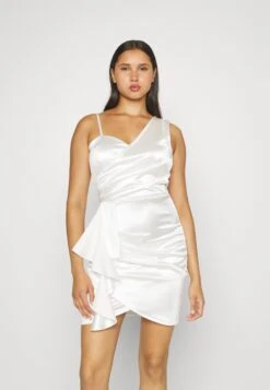 Wal G Tanya Ruffle Mini - Cocktailjurk - White -Wal G 88bfc055fa7b40b18e4e2357d79318d0