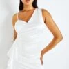 Wal G Tanya Ruffle Mini - Cocktailjurk - White