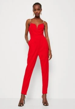 Wal G Valentines Valentina - Jumpsuit - Red -Wal G 8afb68d4b65b4a839dff86ccc3f87822