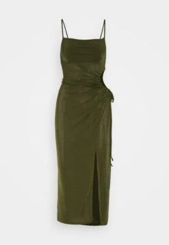 Wal G Grace Cut Out Midi - Jerseyjurk - Olive Green -Wal G 8b5b8d6c7f2f4e059fab748328cc9aa7