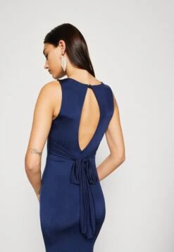 Wal G Becky Open Back Maxi - Jerseyjurk - Navy Blue -Wal G 8fd2661a856043bf9684e26410762295