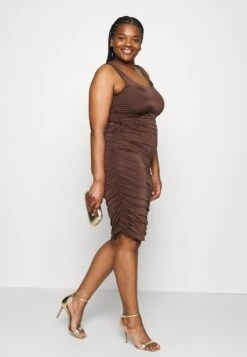 Curve Annabelle Square- Jerseyjurk - Chocolate Brown -Wal G 901c47a2f6ca4a30ab3ff51a5a36cabf
