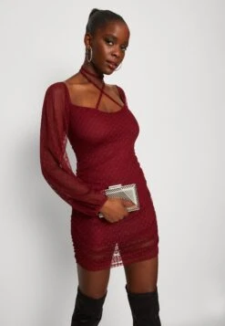 Wal G Raja Mini - Cocktailjurk - Wine -Wal G 942b47975ee24cccb25cb89f5e0194d1