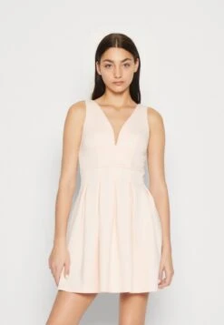 Wal G Wedding Lila V Neck Skater - Cocktailjurk - Peach