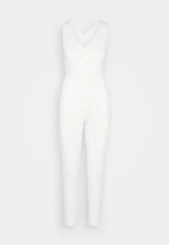 Wal G Toby V Neck - Jumpsuit - White -Wal G 9d7a3d88428546c6b188d4743d9f4962