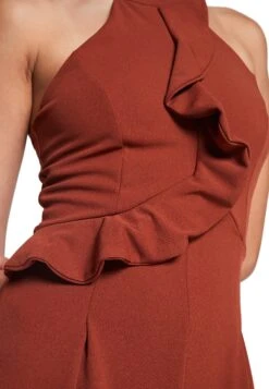 Wal G Penelope Frill - Jumpsuit - Burnt Orange -Wal G a01560c223df4260a8e36e2d9a3bd729