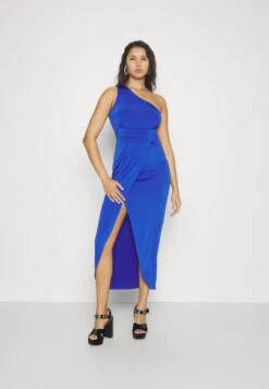 Wal G Party Bina One Shoulder Midi - Jerseyjurk - Electric Blue -Wal G a39e0ce577ed4ecea71437686dc18be5