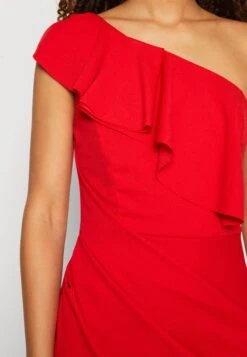 Wal G Kelly Ruffle Maxi - Jerseyjurk - Red -Wal G a6b5b0db6b6e4b08a4f50795c6876f29