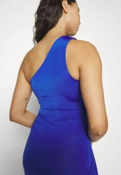 Wal G Party Bina One Shoulder Midi - Jerseyjurk - Electric Blue -Wal G a96c815ae296440792fb4be01d7a9d31