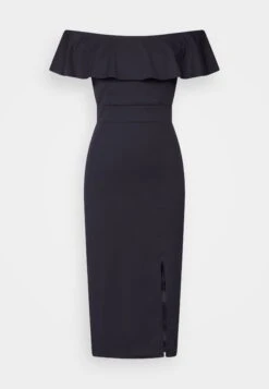 Camille Ruffle Midi - Cocktailjurk - Navy Blue