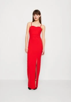 Wal G Jeane Strappy Maxi - Jerseyjurk - Red