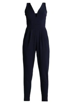 Wal G V Neck - Jumpsuit - Navy -Wal G b202f9dd44f842bb9475f46f60b82a8a