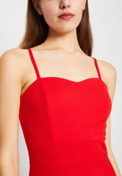 Wal G Jeane Strappy Maxi - Jerseyjurk - Red -Wal G b7220f256094406088bd5776b141d5c5