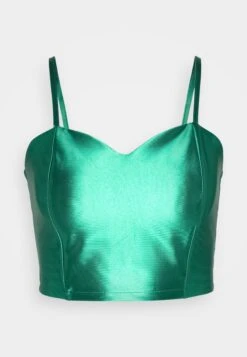 Wal G Daz Heart Neck Crop- Top - Leaf Green -Wal G b852adcad4a74528bb60188824d97879