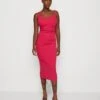 Wal G Mima Midi - Jerseyjurk - Fuchsia