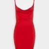 Wal G Tanya Cowl Mini Dress - Cocktailjurk - Red