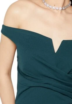 Wal G Kia Off The Shoulder Maxi Dress - Galajurk - Forest Green -Wal G ba9f64dd899544a894b5ed5c76e1122a