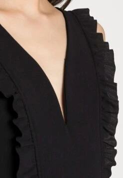 Wal G Rayna Ruffled- Jumpsuit - Black -Wal G bd272364745f47539fe8580fd244b536