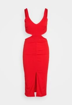 Wal G Brodie Cut Out Midi - Jerseyjurk - Red -Wal G c570dd8932714ee4924de32c20c63963