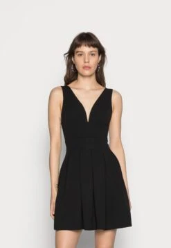 Wal G Pleated Fit And Flare - Cocktailjurk - Black
