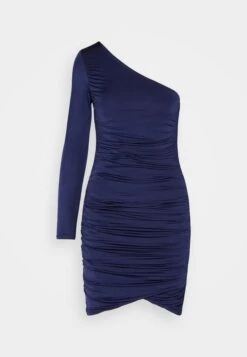 Wal G Evie Asymmetric Mini - Jerseyjurk - Navy Blue -Wal G c7c431cf77ab4b44b51db5dc00bf93a0