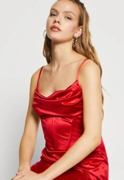 Wal G Sasha Maxi Dress - Galajurk - Red -Wal G c9a3b58ba1074e04a4dca0765f16b2fd