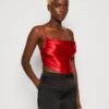 Wal G Christian Corset Crop - Top - Red