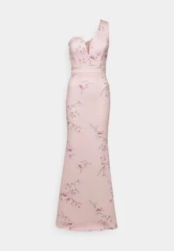 Wedding Gigi One Shoulder Print - Galajurk - Peach -Wal G cad2beaa06f64ae2a16791245c11f55a