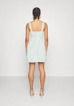 Wal G Wedding - Lila V Neck Print Skater - Cocktailjurk - Hellgrün, Mehrfarbig -Wal G cbaf6f65e0c24a8b890cdf085fe79171