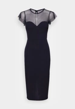 Wal G Dylan Midi Dress - Cocktailjurk - Navy -Wal G ce4aadcab8cd47d9ab772329ba775950