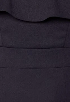 Camille Ruffle Midi - Cocktailjurk - Navy Blue -Wal G d477fb7e4d2b488c8e1ec8d6e1f4b1d2