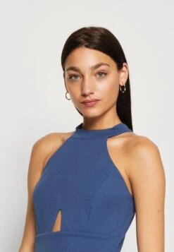 Wal G Hannah Cut Out Maxi - Galajurk - Denim Blue -Wal G d666dcc861af461cb39010dc29cd06ad