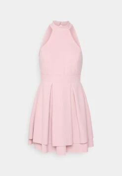 Cheryl Halter Neck Skater Dress - Cocktailjurk - Blush Pink -Wal G d8601ae52e394ea09a32aedc249c62b6