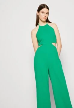 Wal G Cruise Collection Cut Out - Jumpsuit - Leaf Green -Wal G db967515ad034aada84626bbb2fe4d3c