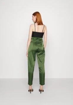 Wal G Peppa High Waisted Trouser - Broek - Dark Khaki -Wal G dba47cbeaff14958b7a572d134096675