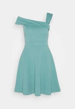 Wal G Noelle Off The Shoulder Skater - Jerseyjurk - Sage Green -Wal G ddbf7180ff0a44e3935a13a1400247af