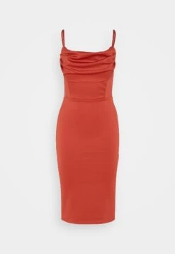 Wal G Jessy Dress - Cocktailjurk - Terracotta -Wal G e1cf890344e2409389b6b6fee7947418