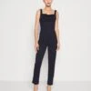 Wal G Serena Pleated - Jumpsuit - Navy Blue