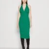 Wal G Jack Halter Neck Midi - Jerseyjurk - Leaf Green