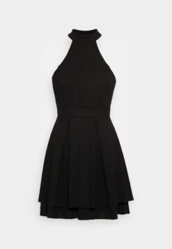 Wal G Cheryl Halter Neck Skater Dress - Jurk - Black -Wal G e4176b79e83a43bd8a7d41f39ee8444b