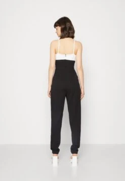 Wal G Janya Contrast - Jumpsuit - Black/White -Wal G e46ed779943f4b7980bfcfb9c9c3713a