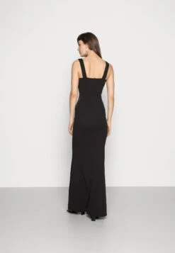 Wal G V Neck Maxi - Galajurk - Black -Wal G ee08ce93860e43a5a81e0fa090781d6a