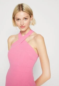 Wal G Indy Cross Neck Maxi - Jerseyjurk - Rose Pink -Wal G efb4f8615cd04f5f915ef0c78000cd5a