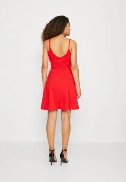 Wal G Jina Skater Dress - Jerseyjurk - Red -Wal G f0d01f1782a8480f8f49b61b57e3d613