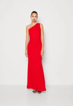 Wal G Wendy One Shoulder Maxi Dress - Jerseyjurk - Red